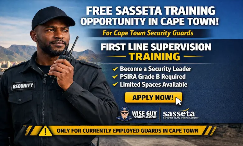 FREE SASSETA Training Opportunity: How Security Guards Can Become Leaders Through First Line Supervision